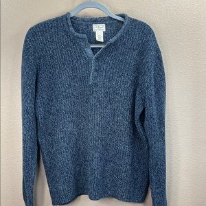 L.L. BEAN Men's Blue Sweater VINTAGE